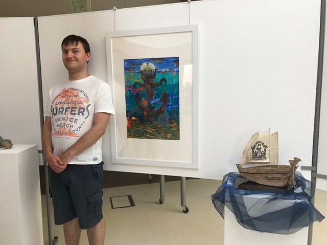 Michael Baillon and his art work