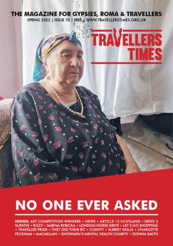 Travellers Times magazine cover Roma women 