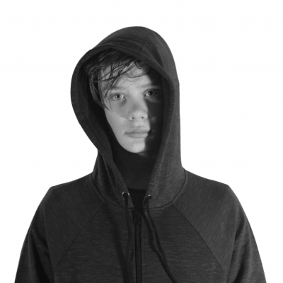 boy in hoodie